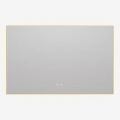 Зеркало Vincea VLM-4F120BG-2 120*80 с led-подсветкой и функцией антизапотевания брашированное золото