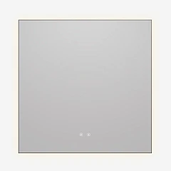 Зеркало Vincea VLM-4F800GM-2 80*80 с led-подсветкой и функцией антизапотевания вороненая сталь