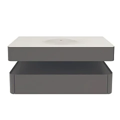 Тумба под раковину Vincea Caprise 120 серая матовая