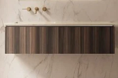 Тумба под раковину Vincea Luxe 140 натуральный орех