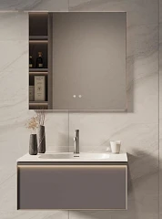 Комплект мебели Vincea Elise 80 серый матовый