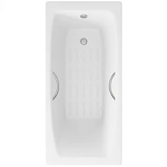 Чугунная ванна Delice Repos 150х70 с ручками и антискользящим покрытием