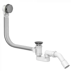 Слив-перелив для ванны Delice DLR000019 полуавтомат оружейная сталь