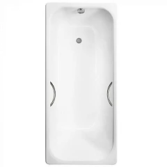Чугунная ванна Delice Aurora 170х75 с отверстиями под ручки