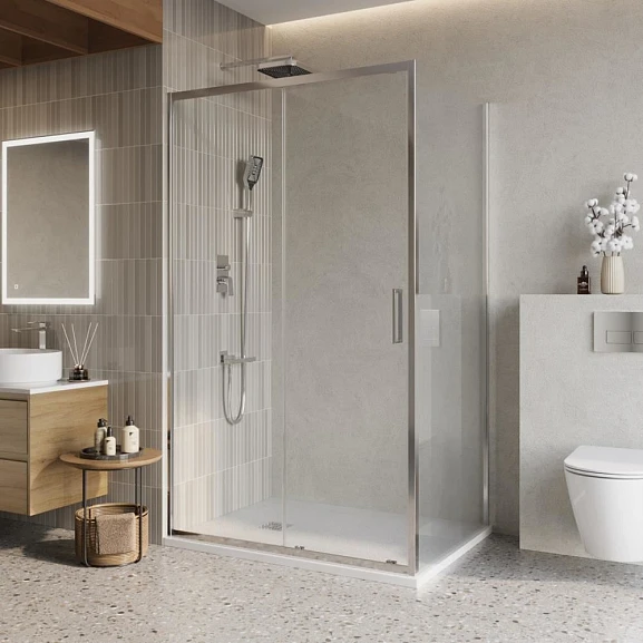 Душевой уголок BelBagno LUCE-AH-1-120/80-C-Cr 120*80*195 без поддона