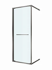 Душевая дверь в нишу Cezares Lux 80*195 профиль оружейная сталь без поддона