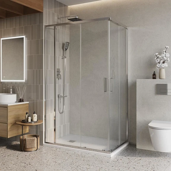 Душевой уголок BelBagno LUCE-AH-21-110/80-C-Cr 110*80*195 без поддона
