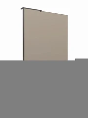 Душевая перегородка BelBagno Walk-in Uno 100*200 стекло бронзированное профиль оружейная сталь без поддона