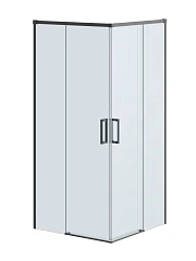 Душевой уголок Cezares Plane 100*100*195 квадратный, профиль оружейная сталь без поддона