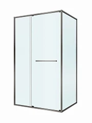 Душевой уголок Cezares Lux 120*90*195 профиль оружейная сталь без поддона