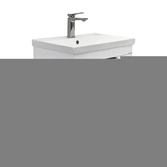 Тумба с раковиной Comforty Кама 60Н белый глянец, напольная