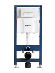 Система инсталляции для унитазов BelBagno BB-101-M-BR клавиша смыва белый глянец