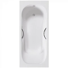 Чугунная ванна Delice Malibu 170х70 с ручками (комплект)