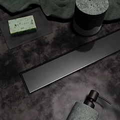 Душевой лоток Veconi Stesso VS700GR боковой выпуск графит