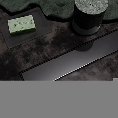 Душевой лоток Veconi Stesso VS900GR боковой выпуск графит