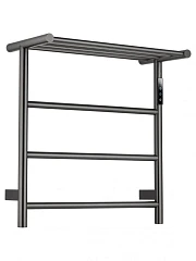 Электрический полотенцесушитель Wonzon & Woghand Bonn с полкой WW-AL402-GM 45*50 темный графит