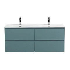 Тумба с раковиной BelBagno Крафт/Kraft 120 с четырьмя ящиками голубая матовая (раковина BB-8099-120-2)