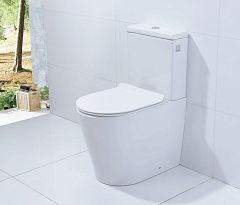 Унитаз-компакт Orans Ceramic WM9908 36,8*61 безободковый с крышкой-сиденьем микролифт Slim