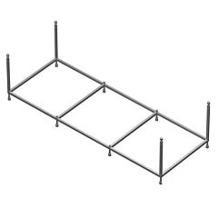 Монтажный комплект для ванны Roca Line 160*70 (каркас, слив-перелив, крепления) (приобретается в комплекте с ванной)