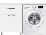 Тумба с раковиной Style Line Жасмин 120 L с бельевой корзиной под стиральную машину Тумба с раковиной Style Line Жасмин 120 L с бельевой корзиной под стиральную машину