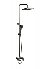 Душевая стойка BelBagno Due VSCM-GM с изливом вороненая сталь