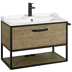 Тумба под раковину Aquaton Лофт Фабрик 80 дуб кантри