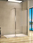 Душевая перегородка WeltWasser WW400 Walk-in 50G+30G 50*30*185 L/R с опорным профилем без поддона Душевая перегородка WeltWasser WW400 Walk-in 50G+30G 50*30*185 L/R с опорным профилем без поддона