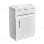 Тумба с раковиной Stella Polar Концепт 40 белый глянец подвесная Тумба с раковиной Stella Polar Концепт 40 белый глянец подвесная