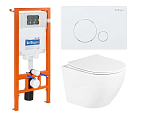 Комплект инсталляции 4в1 BelBagno (унитаз с сиденьем Uno BB3105CHR/SC + система инсталляции BB002-80 с кнопкой смыва BB014-SR-BIANCO) Комплект инсталляции 4в1 BelBagno (унитаз с сиденьем Uno BB3105CHR/SC + система инсталляции BB002-80 с кнопкой смыва BB014-SR-BIANCO)