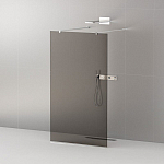 Душевая перегородка Cezares LIBERTA-L-2-90-120-GR-Cr Walk-in 90*120*195 L/R с возможностью двустороннего входа, стекло графит, профиль хром без поддона Душевая перегородка Cezares LIBERTA-L-2-90-120-GR-Cr Walk-in 90*120*195 L/R с возможностью двустороннего входа, стекло графит, профиль хром без поддона
