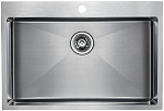 Кухонная мойка Paulmark Saar PM807551-BS 75*51 сталь Кухонная мойка Paulmark Saar PM807551-BS 75*51 сталь