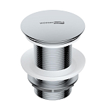 Донный клапан WasserKRAFT A244 Push-up глянцевый хром, без перелива Донный клапан WasserKRAFT A244 Push-up глянцевый хром, без перелива