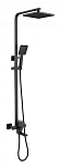 Душевая стойка Fmark FS8145H с изливом черная матовая Душевая стойка Fmark FS8145H с изливом черная матовая