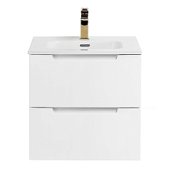 Тумба с раковиной BelBagno Etna 50 с двумя ящиками Bianco Opaco