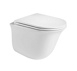 Подвесной унитаз WeltWasser Telbach 004 GL-WT 36*48,5 белый глянец безободковый с крышкой-сиденьем микролифт Подвесной унитаз WeltWasser Telbach 004 GL-WT 36*48,5 белый глянец безободковый с крышкой-сиденьем микролифт