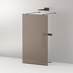 Душевая перегородка Cezares LIBERTA-L-2-110-120-BR-NERO Walk-in 110*120*195 L/R с возможностью двустороннего входа, стекло бронза, профиль черный без поддона Душевая перегородка Cezares LIBERTA-L-2-110-120-BR-NERO Walk-in 110*120*195 L/R с возможностью двустороннего входа, стекло бронза, профиль черный без поддона