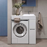 Тумба под раковину Alavann Cosmetic 90 белый глянец L/R