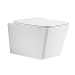 Подвесной унитаз Azario Boca AZ-2002 36*52 безободковый с крышкой-сиденьем микролифт Slim Подвесной унитаз Azario Boca AZ-2002 36*52 безободковый с крышкой-сиденьем микролифт Slim