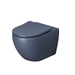 Подвесной унитаз Grossman Color GR-4411BLMS 36,5*55 синий матовый безободковый с крышкой-сиденьем микролифт Slim Подвесной унитаз Grossman Color GR-4411BLMS 36,5*55 синий матовый безободковый с крышкой-сиденьем микролифт Slim