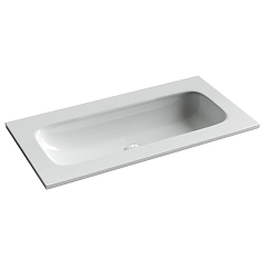Встраиваемая раковина Ceramicanova Grace 91*45,7 без отверстия под смеситель белый глянец