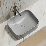 Накладная раковина Ceramicanova Element 50,5*38 серая матовая Накладная раковина Ceramicanova Element 50,5*38 серая матовая