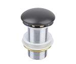 Донный клапан для раковины Bronze DE Luxe Scandi 1003G clik-clak без перелива серый матовый Донный клапан для раковины Bronze DE Luxe Scandi 1003G clik-clak без перелива серый матовый