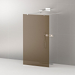 Душевая перегородка Cezares LIBERTA-L-2-80-120-BR-Cr Walk-in 80*120*195 L/R с возможностью двустороннего входа, стекло бронза, профиль хром без поддона Душевая перегородка Cezares LIBERTA-L-2-80-120-BR-Cr Walk-in 80*120*195 L/R с возможностью двустороннего входа, стекло бронза, профиль хром без поддона