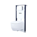 Комплект инсталляции Iddis Basic клавиша смыва белый глянец OPH10W0i77 унитаз AIGRDSEi25