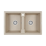 Кухонная мойка Paulmark Tandem PM238150-BE 81*50 бежевая Кухонная мойка Paulmark Tandem PM238150-BE 81*50 бежевая