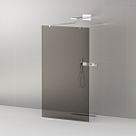 Душевая перегородка Cezares LIBERTA-L-2-120-GR-Cr Walk-in 120*195 L/R с возможностью двустороннего входа, стекло графит, профиль хром без поддона Душевая перегородка Cezares LIBERTA-L-2-120-GR-Cr Walk-in 120*195 L/R с возможностью двустороннего входа, стекло графит, профиль хром без поддона