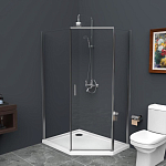 Душевой уголок BelBagno UNO-195-PH-1-100/80-C-Cr 100*80*195 L/R без поддона Душевой уголок BelBagno UNO-195-PH-1-100/80-C-Cr 100*80*195 L/R без поддона