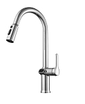 Смеситель Knotlor Inspiration KN-100 для кухни с индикатором температуры хром