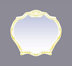 Зеркало Misty Tiffany 100 белое с сусальным золотом Зеркало Misty Tiffany 100 белое с сусальным золотом