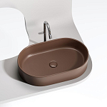 Накладная раковина Ceramicanova Element 60,8*38,5 темно-коричневая матовая Накладная раковина Ceramicanova Element 60,8*38,5 темно-коричневая матовая